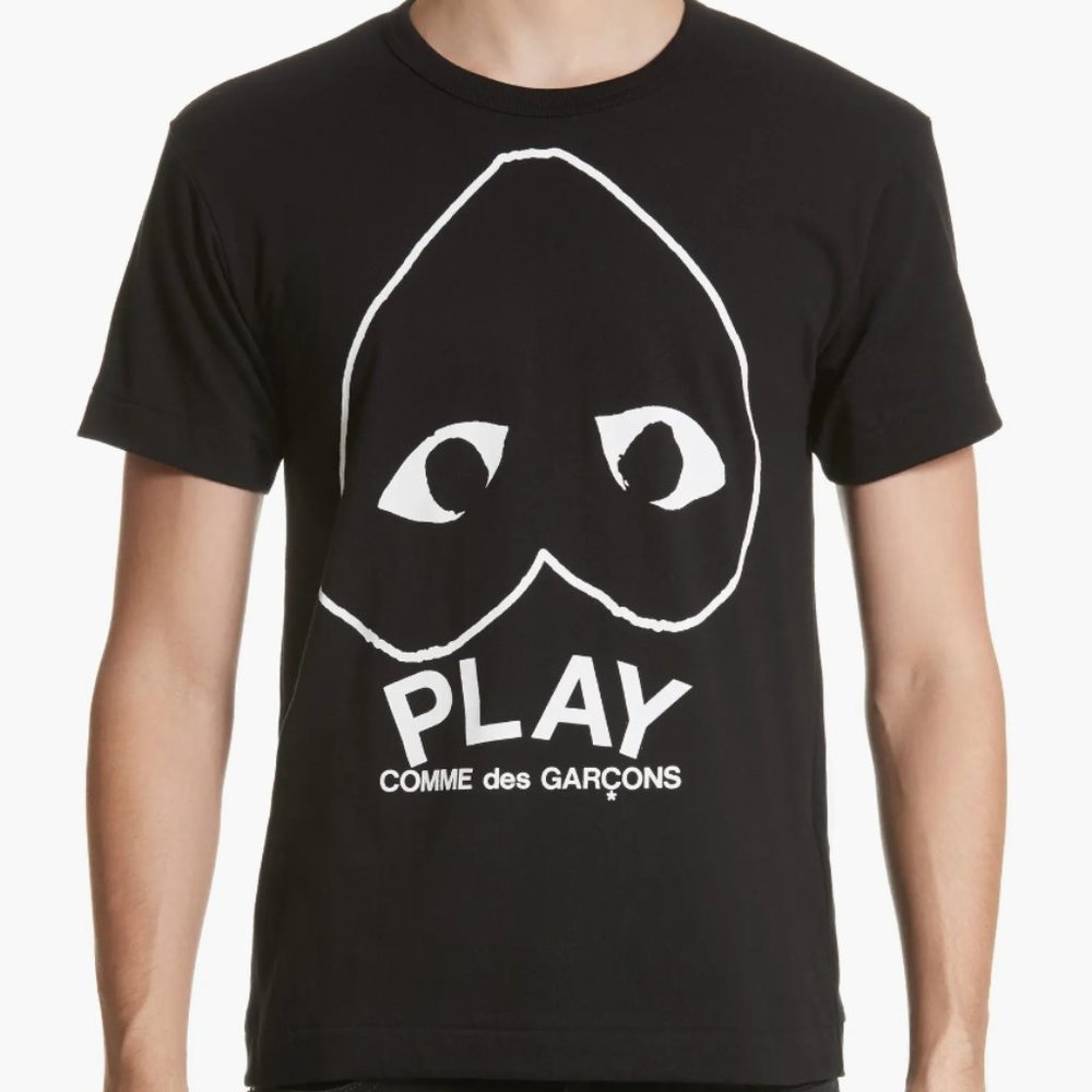 Comme Des Garcons Play Black Inverted Heart Logo Tee (Small Fit) 3XL